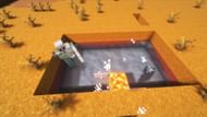 An iron farm producing golems (Image via Mojang)